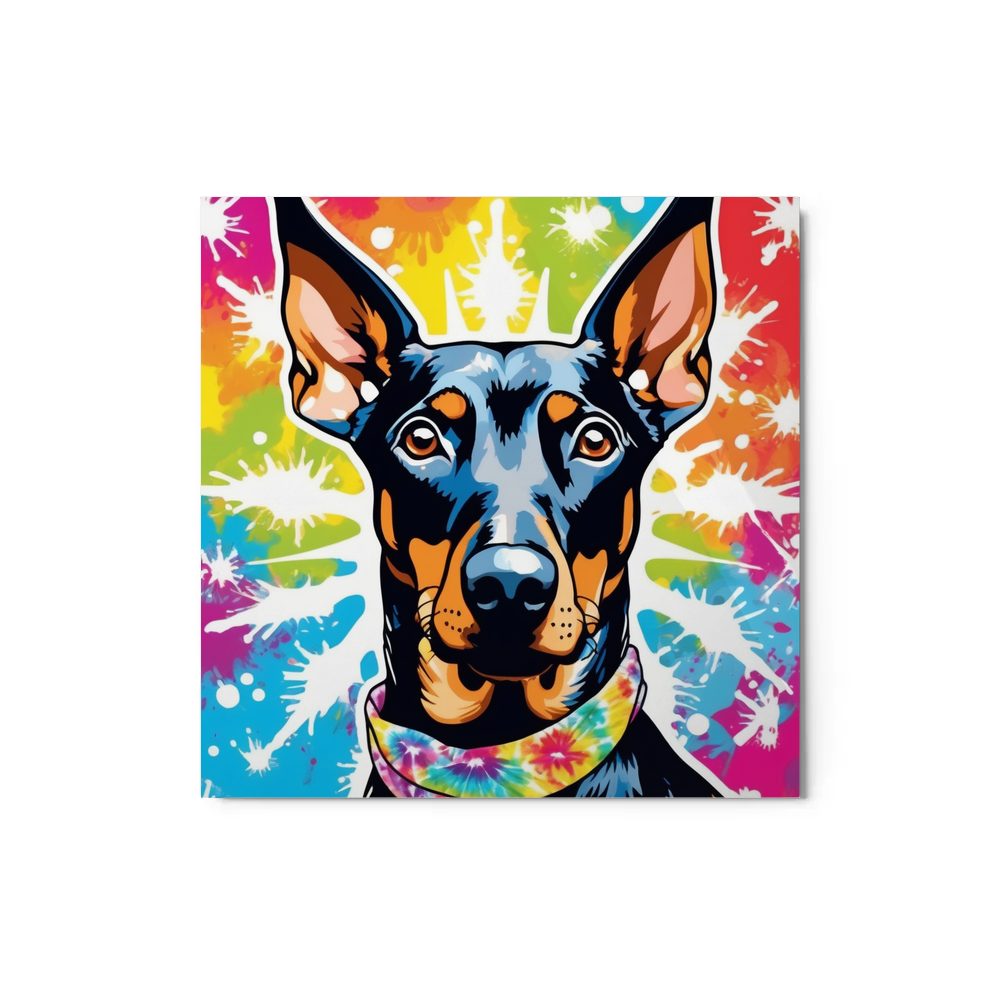 PugMug Custom Doberman Pinscher Metal Print