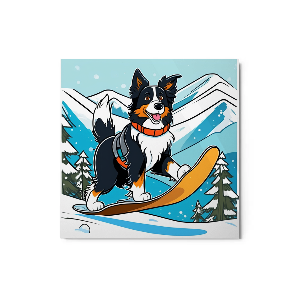 PugMug Custom Border Collie Metal Print