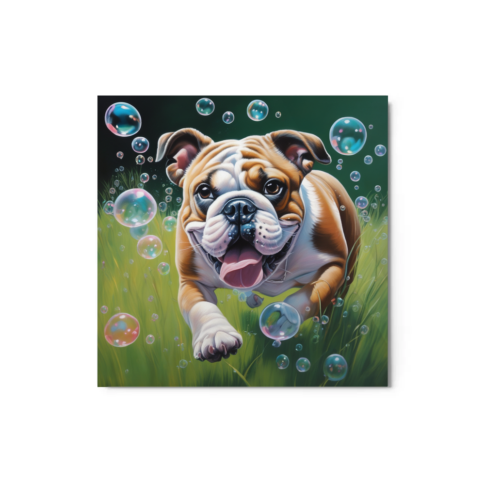 PugMug Custom Bulldog Metal Print