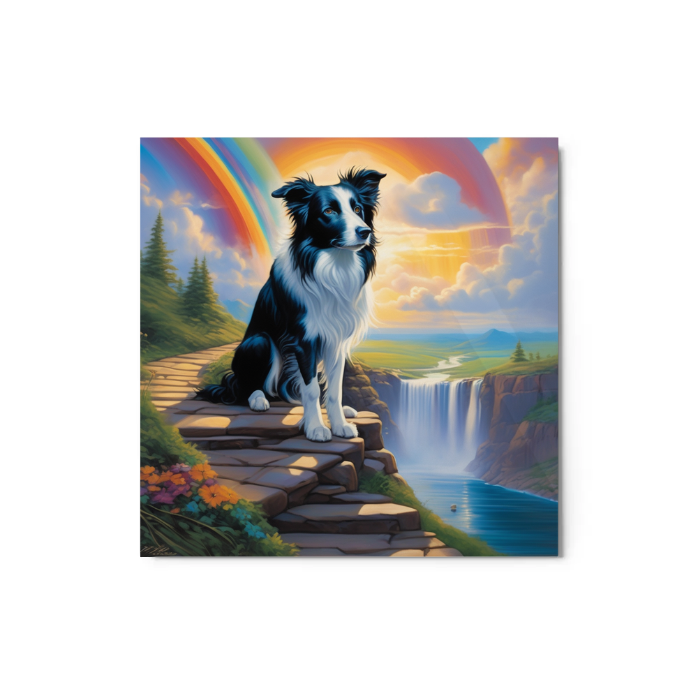 PugMug Custom Border Collie Metal Print