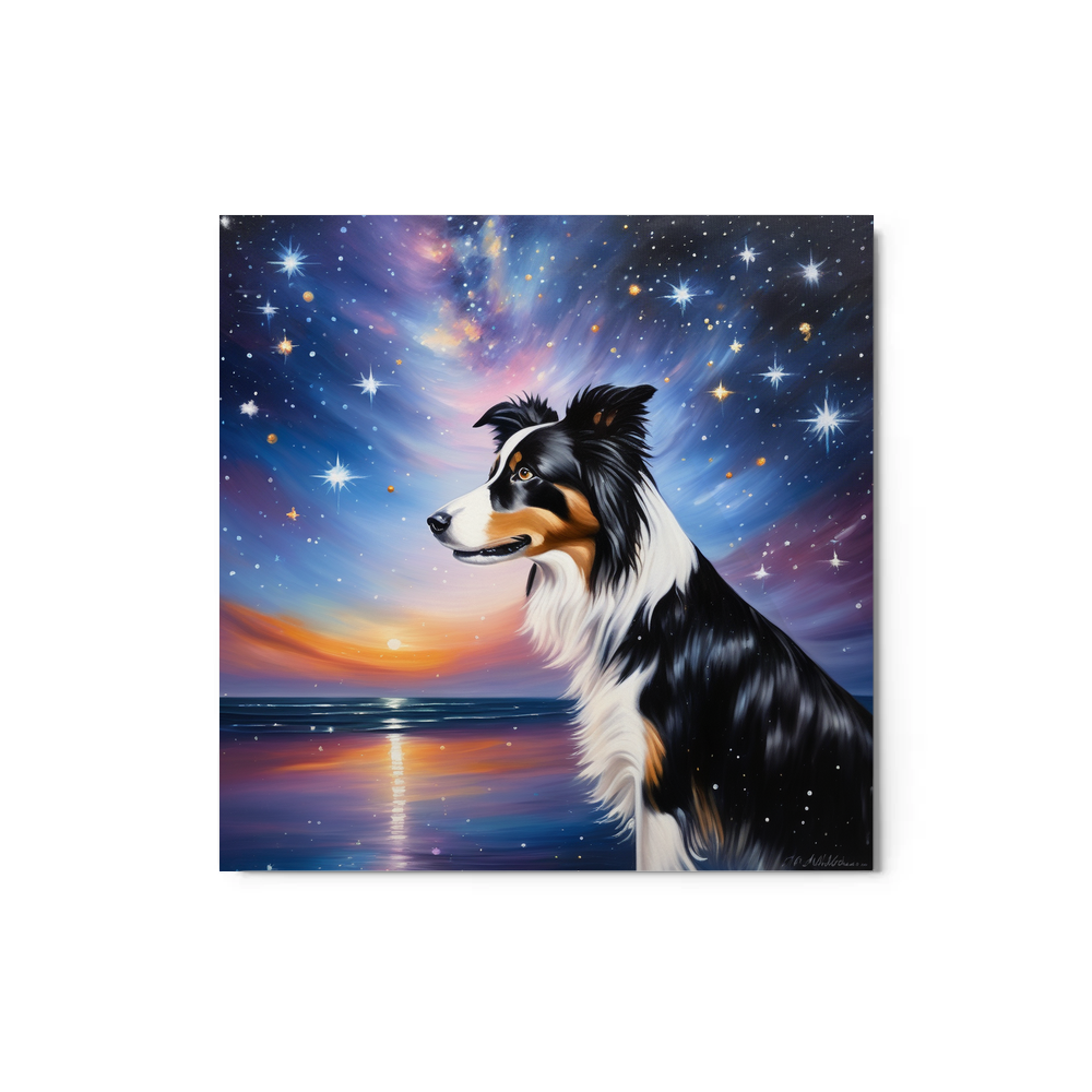PugMug Custom Border Collie Metal Print