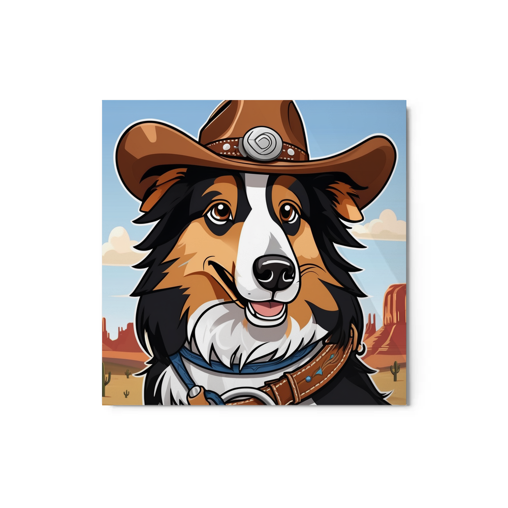 PugMug Custom Collie Metal Print