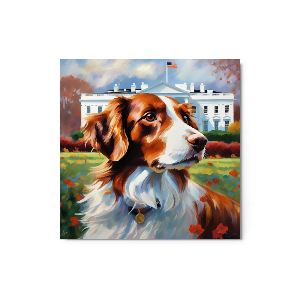 PugMug Custom Brittany Dog Metal Print
