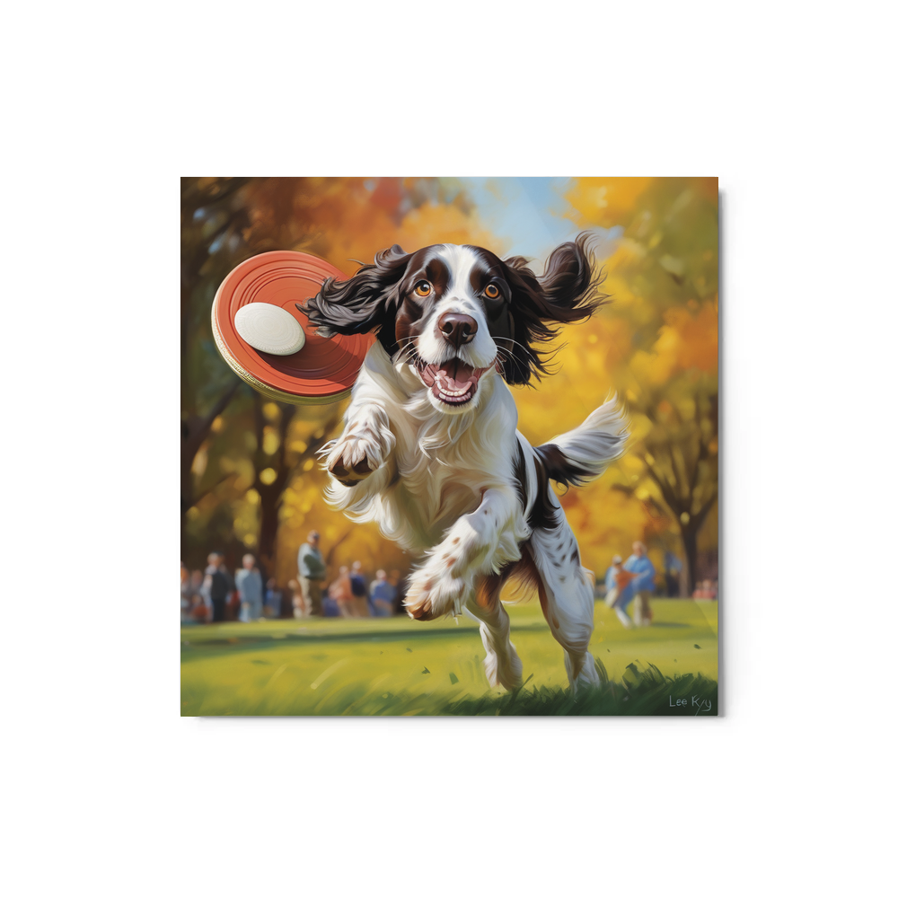 PugMug Custom English Springer Spaniel Metal Print
