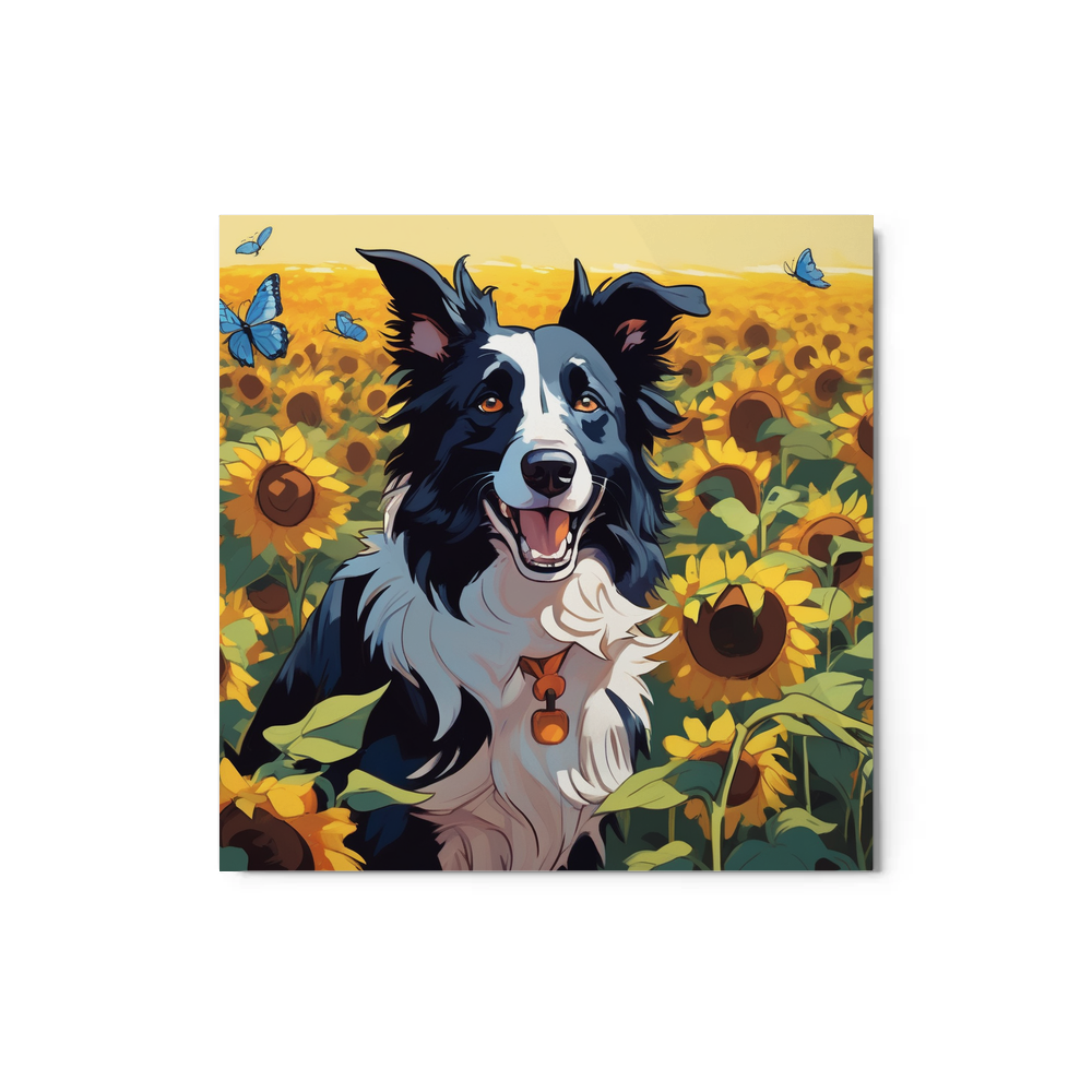 PugMug Custom Border Collie Metal Print