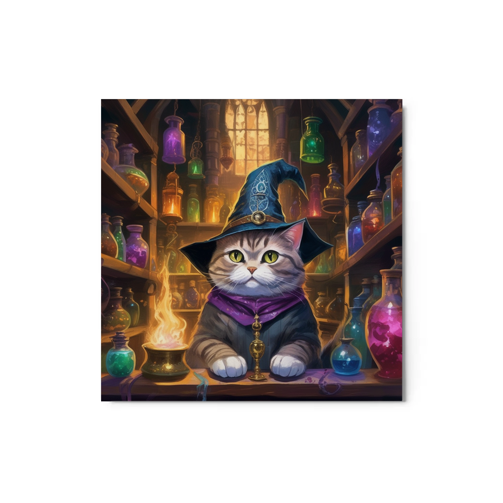 PugMug Custom Tabby British Shorthair Cat Metal Print