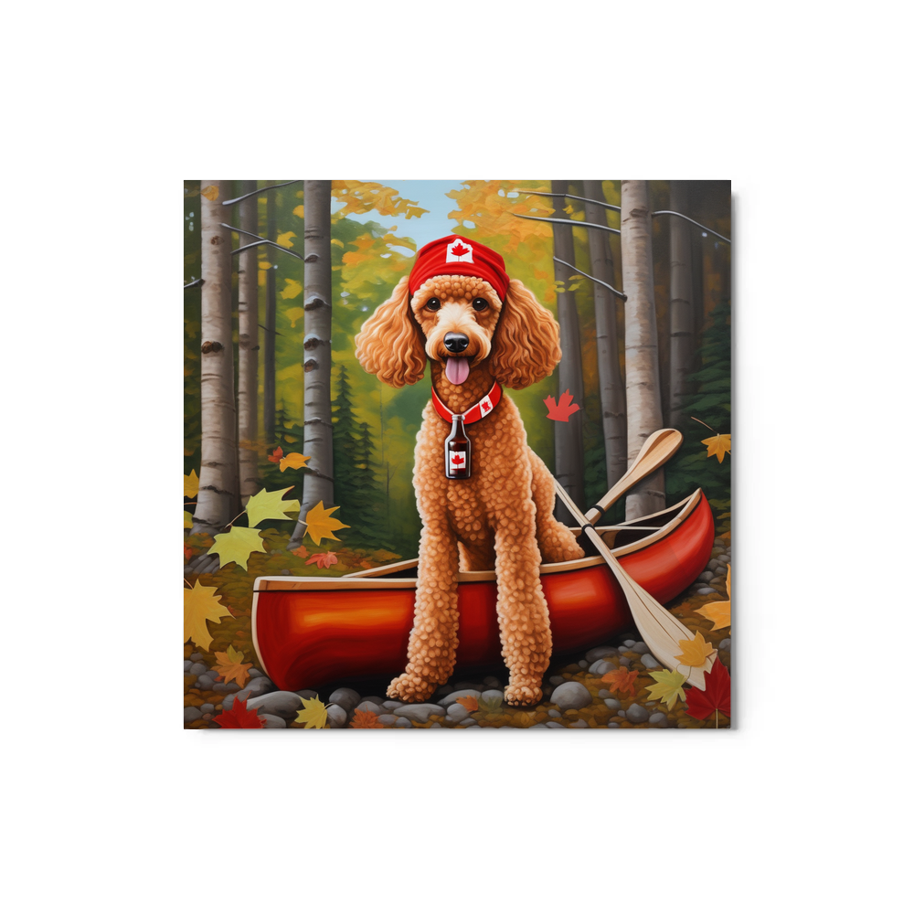 PugMug Custom Tan Poodle Metal Print