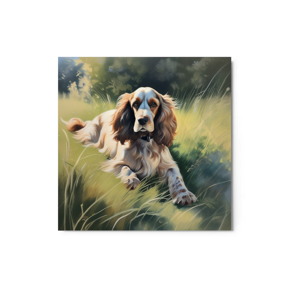 PugMug Custom English Cocker Spaniel Metal Print