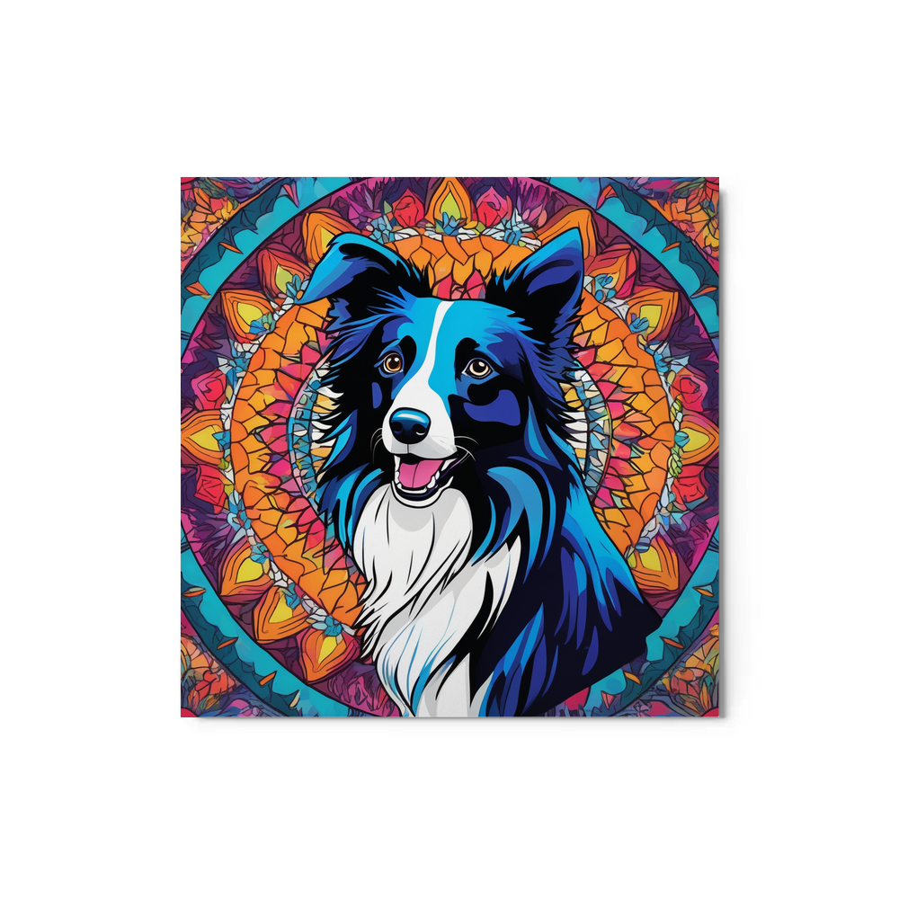 PugMug Custom Border Collie Metal Print