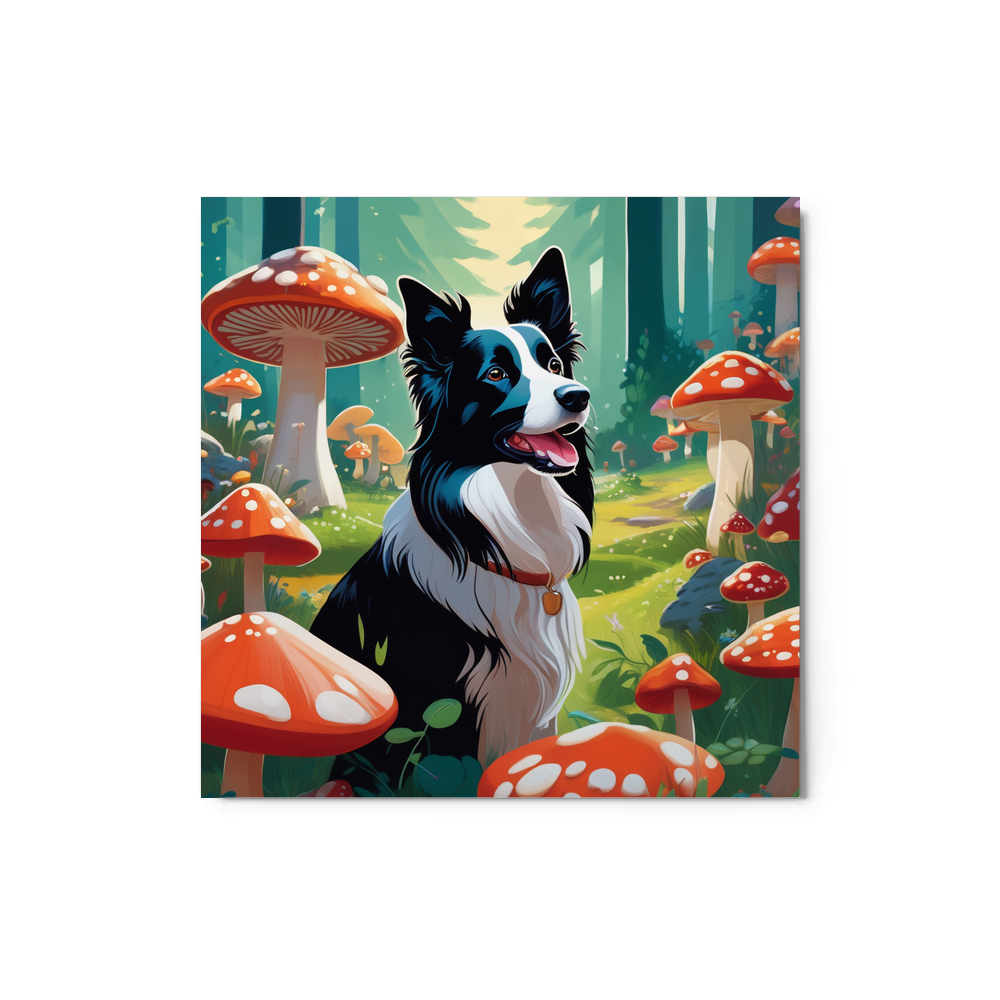 PugMug Custom Border Collie Metal Print