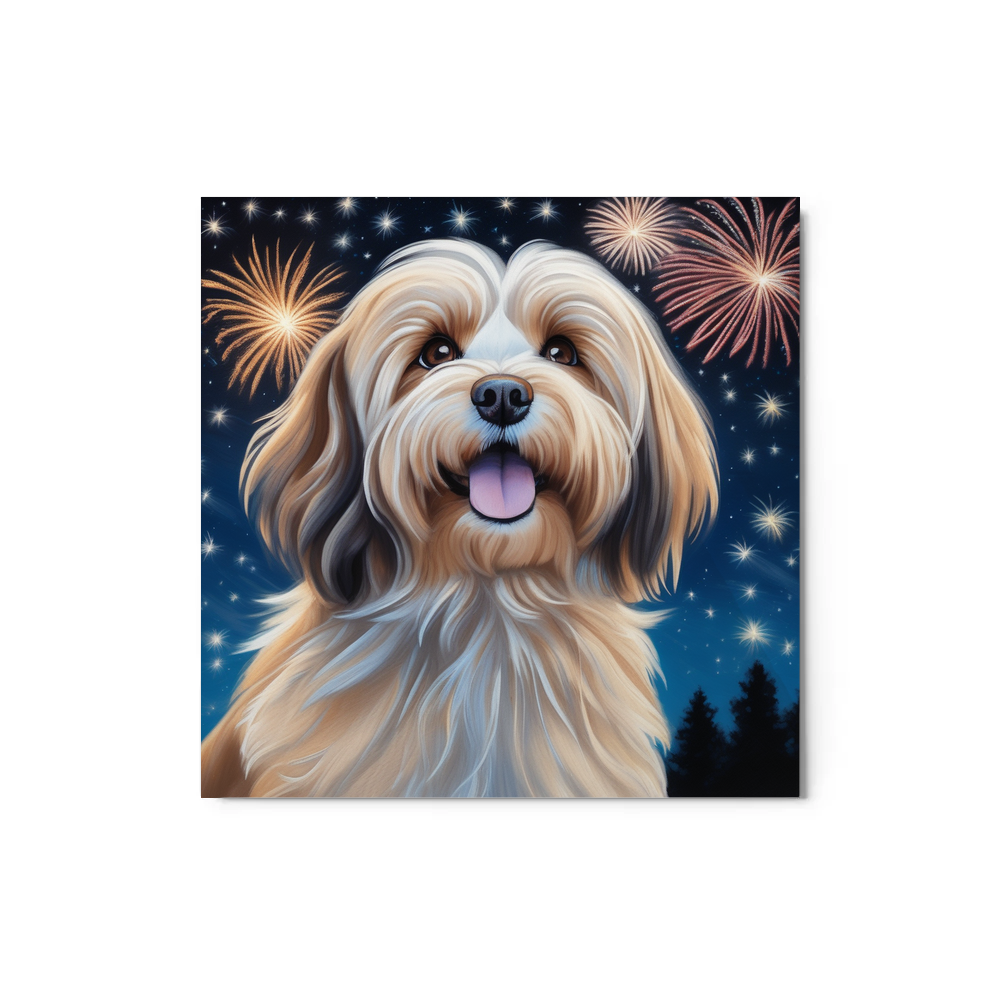 PugMug Custom Tan Havanese Dog Metal Print