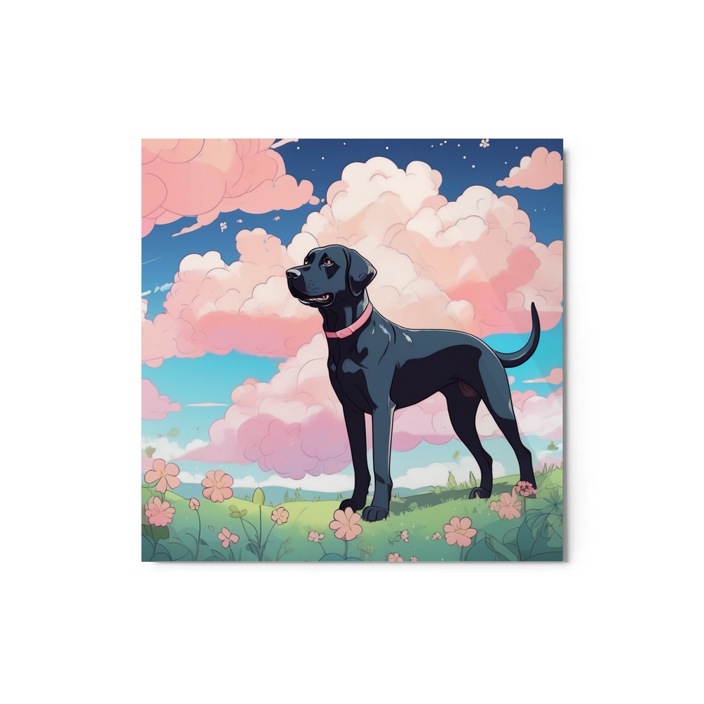 PugMug Custom Black Labrador Retriever Metal Print