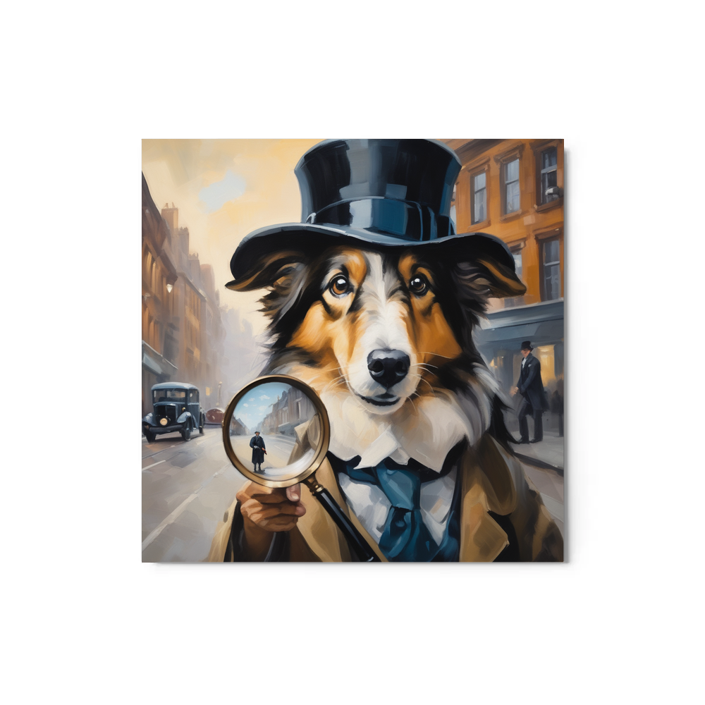 PugMug Custom Collie Metal Print