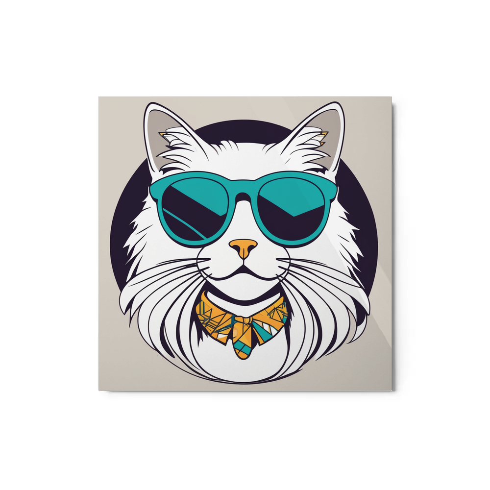 PugMug Custom White Ragdoll Cat Metal Print