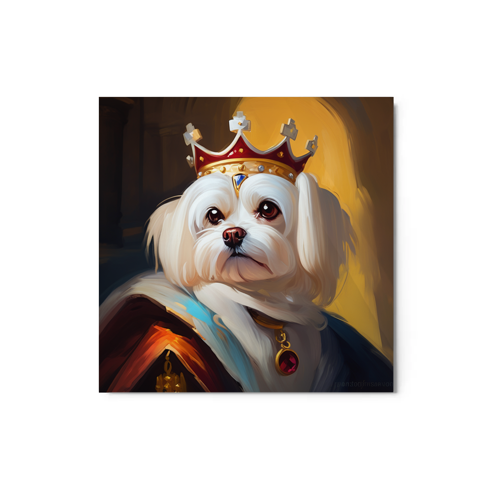 PugMug Custom Maltese Dog Metal Print