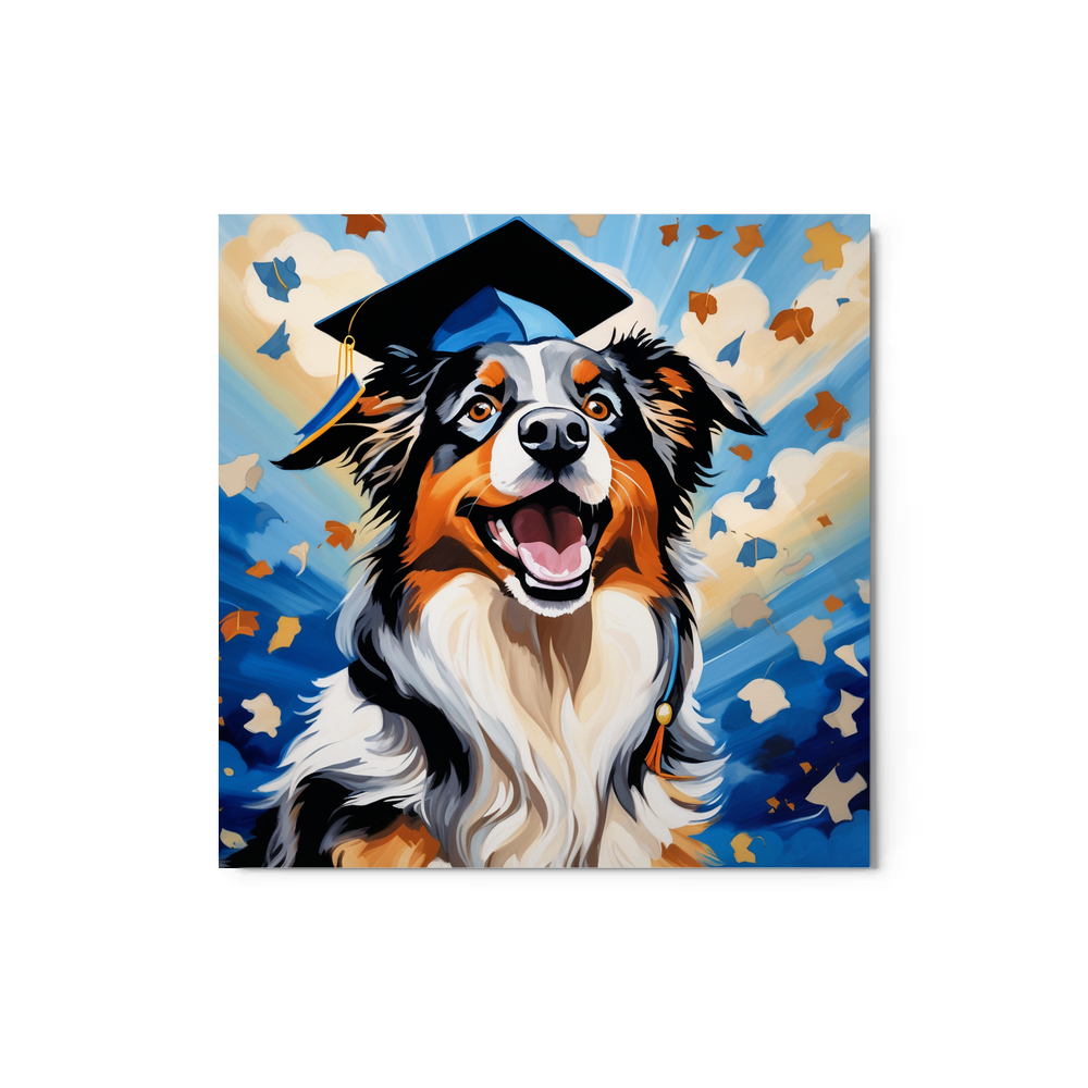 PugMug Custom Australian Shepherd Dog Metal Print