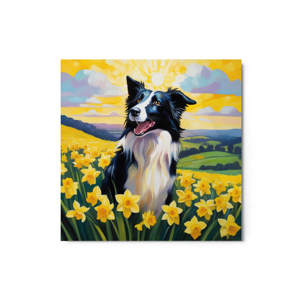 PugMug Custom Border Collie Metal Print
