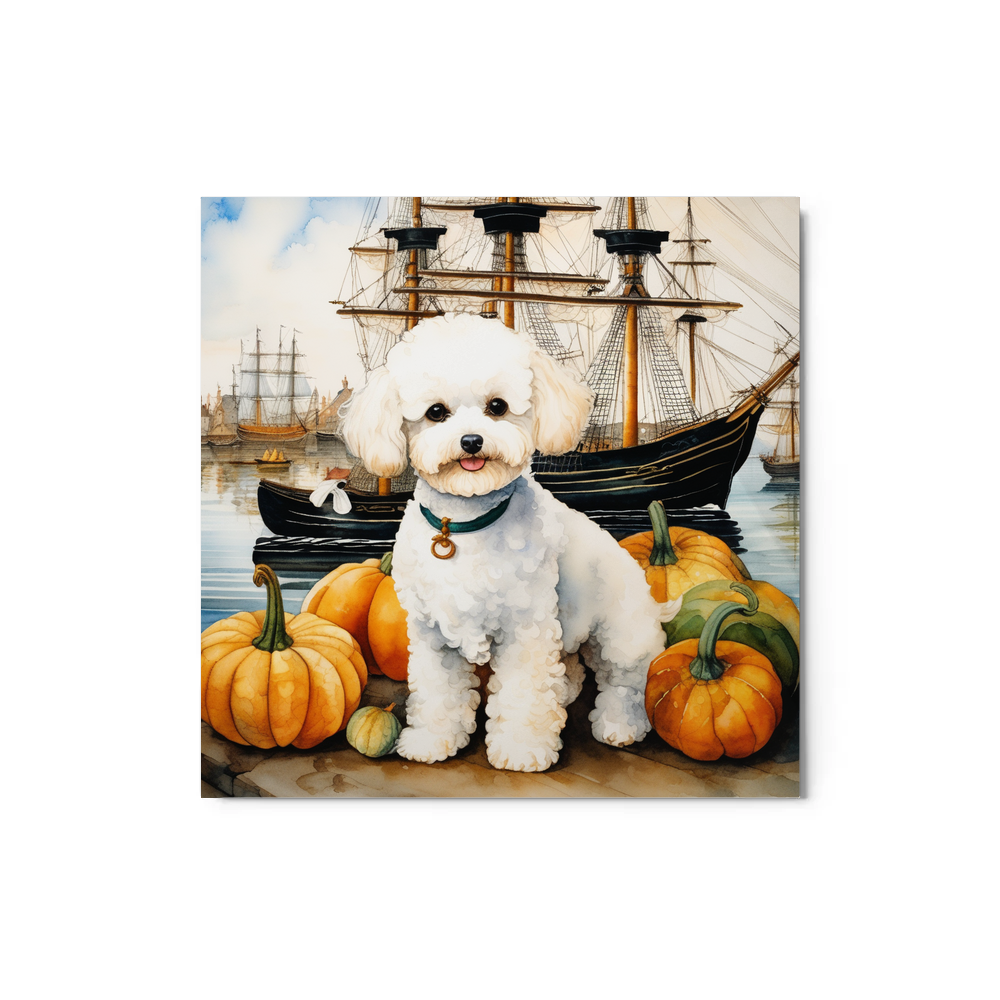 PugMug Custom Bichons Frise Metal Print