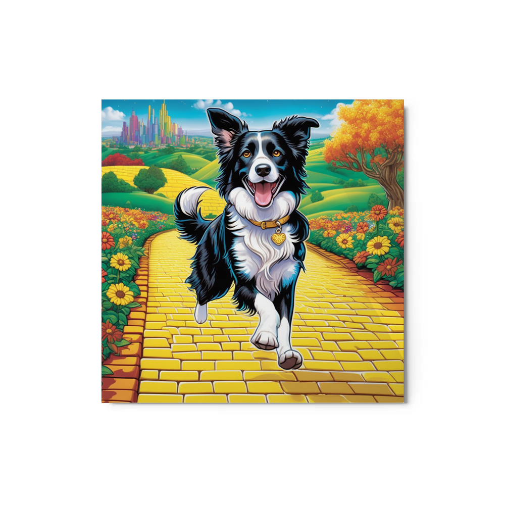 PugMug Custom Border Collie Metal Print