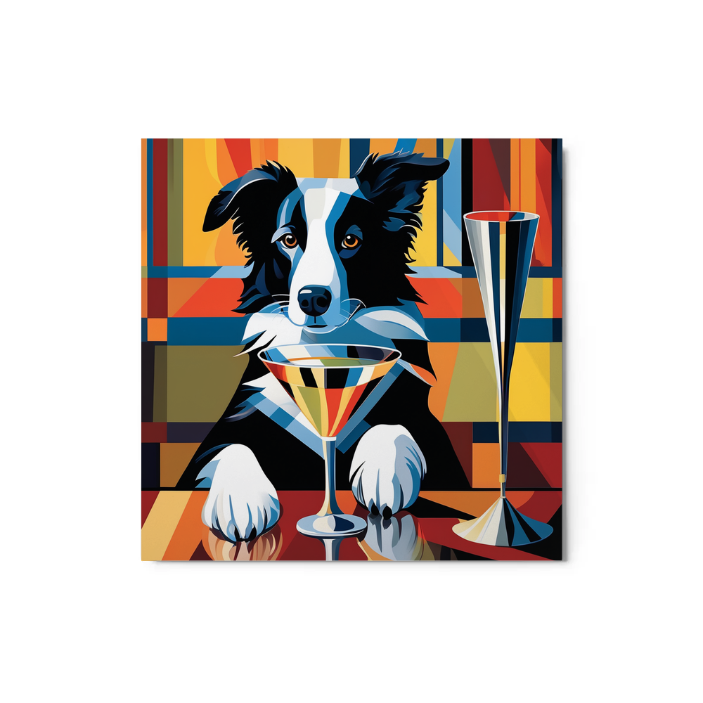 PugMug Custom Border Collie Metal Print