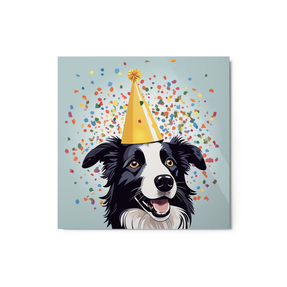 PugMug Custom Border Collie Metal Print