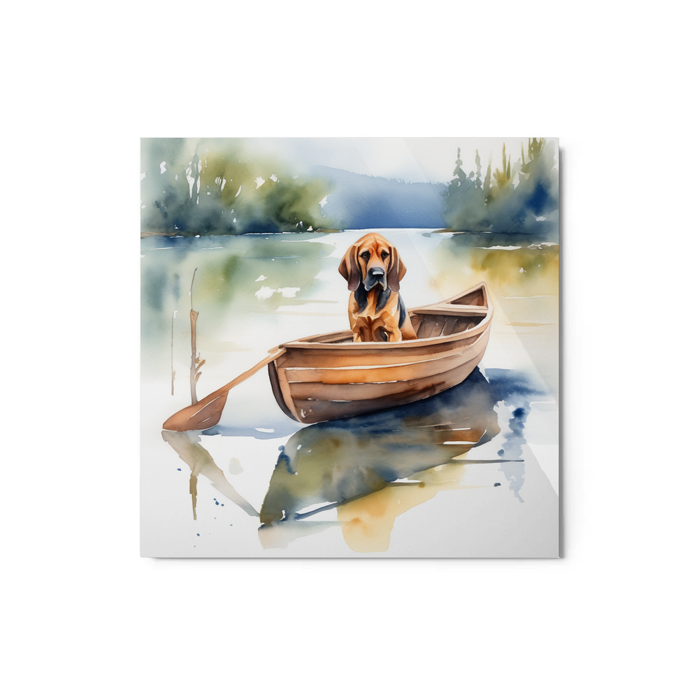 PugMug Custom Bloodhound Metal Print