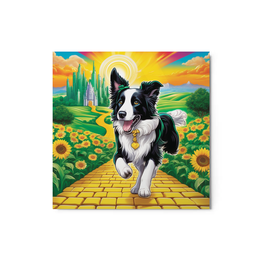 PugMug Custom Border Collie Metal Print