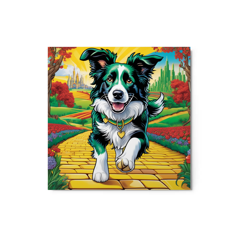 PugMug Custom Border Collie Metal Print