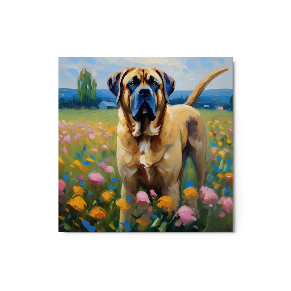 PugMug Custom Mastiff Metal Print