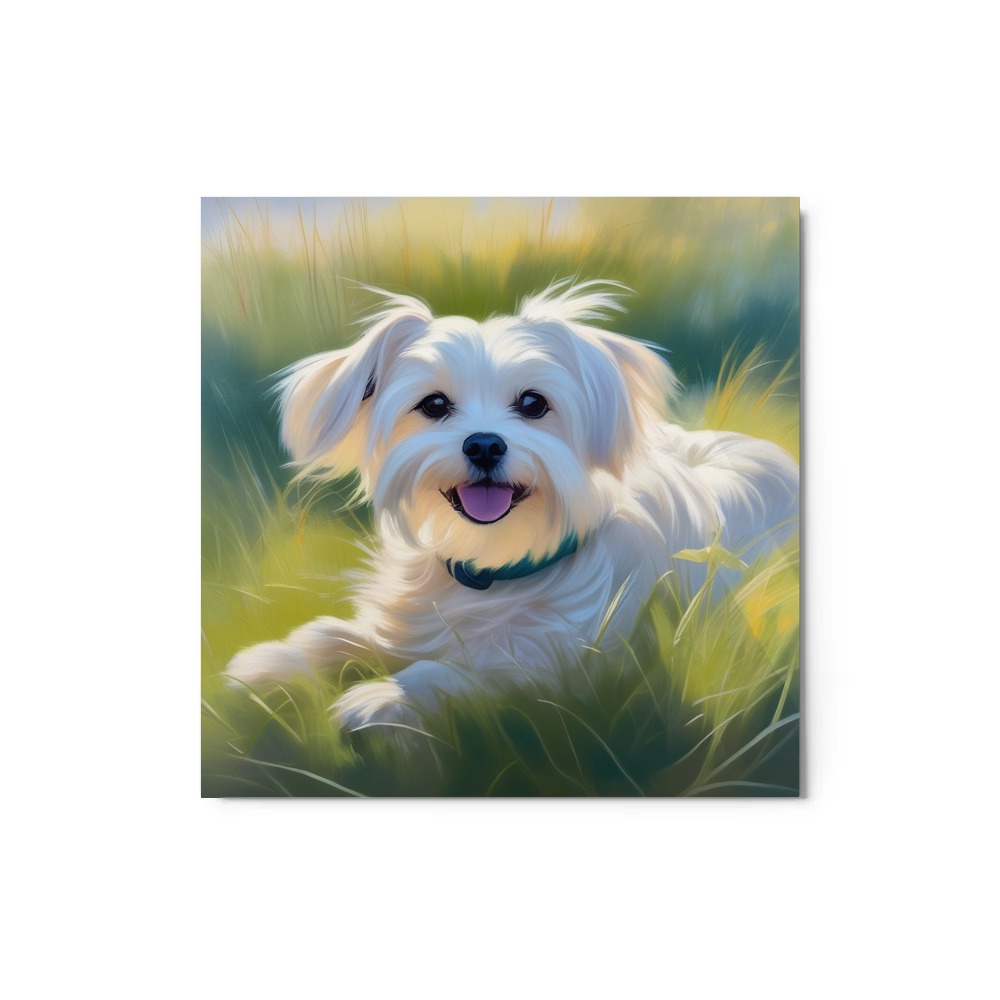 PugMug Custom Maltese Dog Metal Print