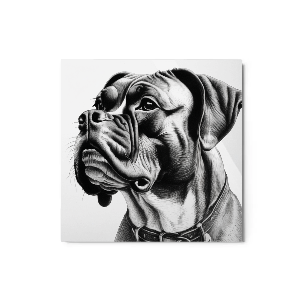 PugMug Custom Boxer Dog Metal Print