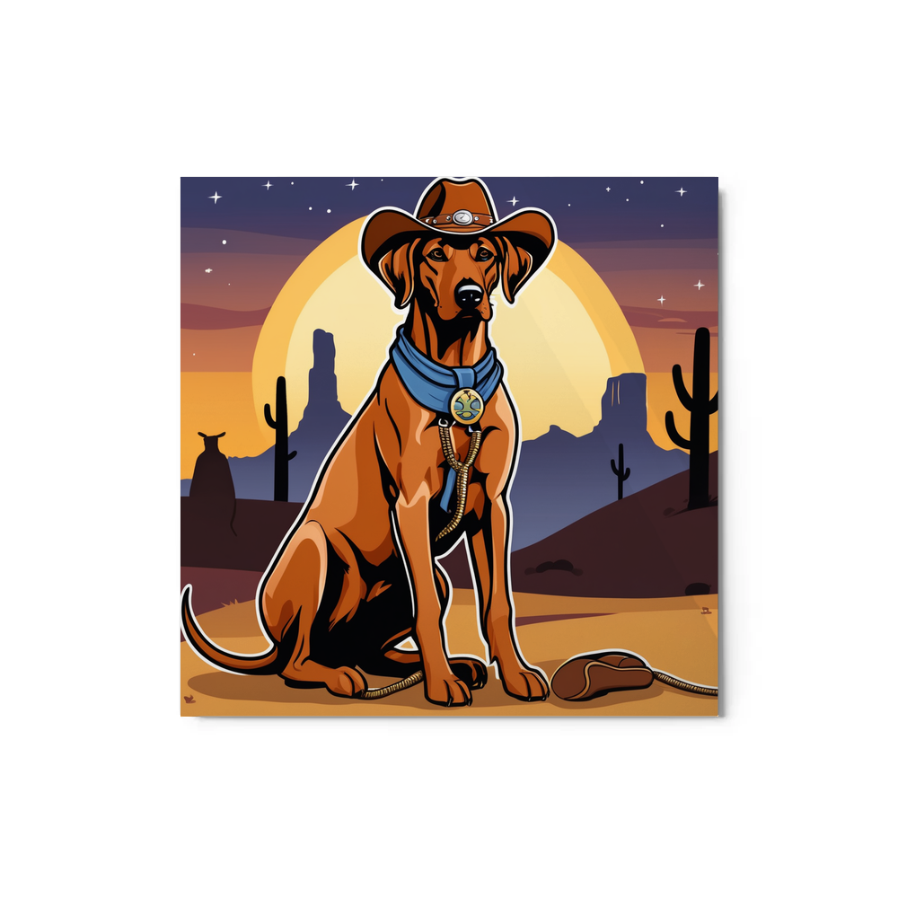 PugMug Custom Rhodesian Ridgeback Metal Print