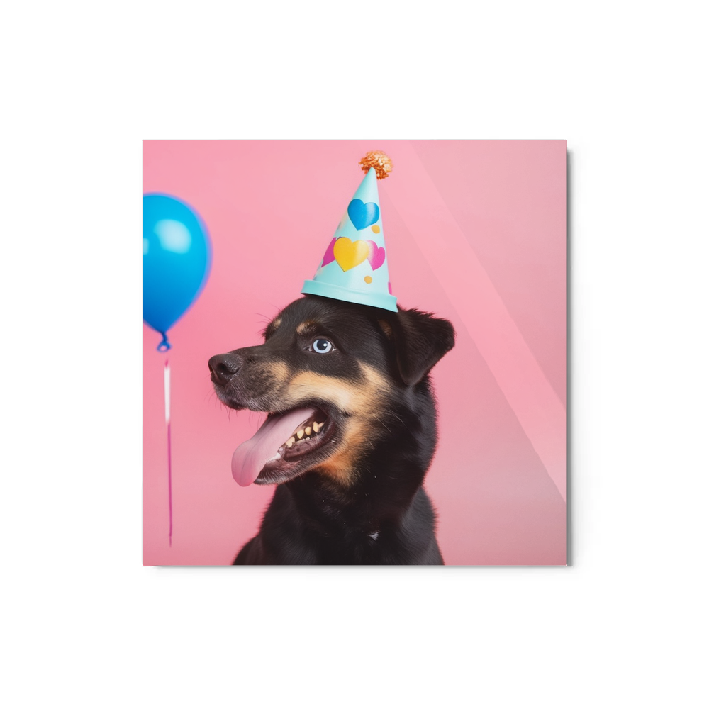 PugMug Custom Blue Metal Print