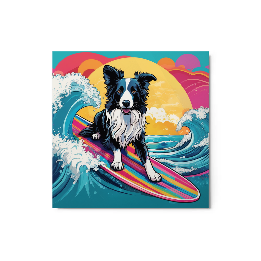 PugMug Custom Border Collie Metal Print