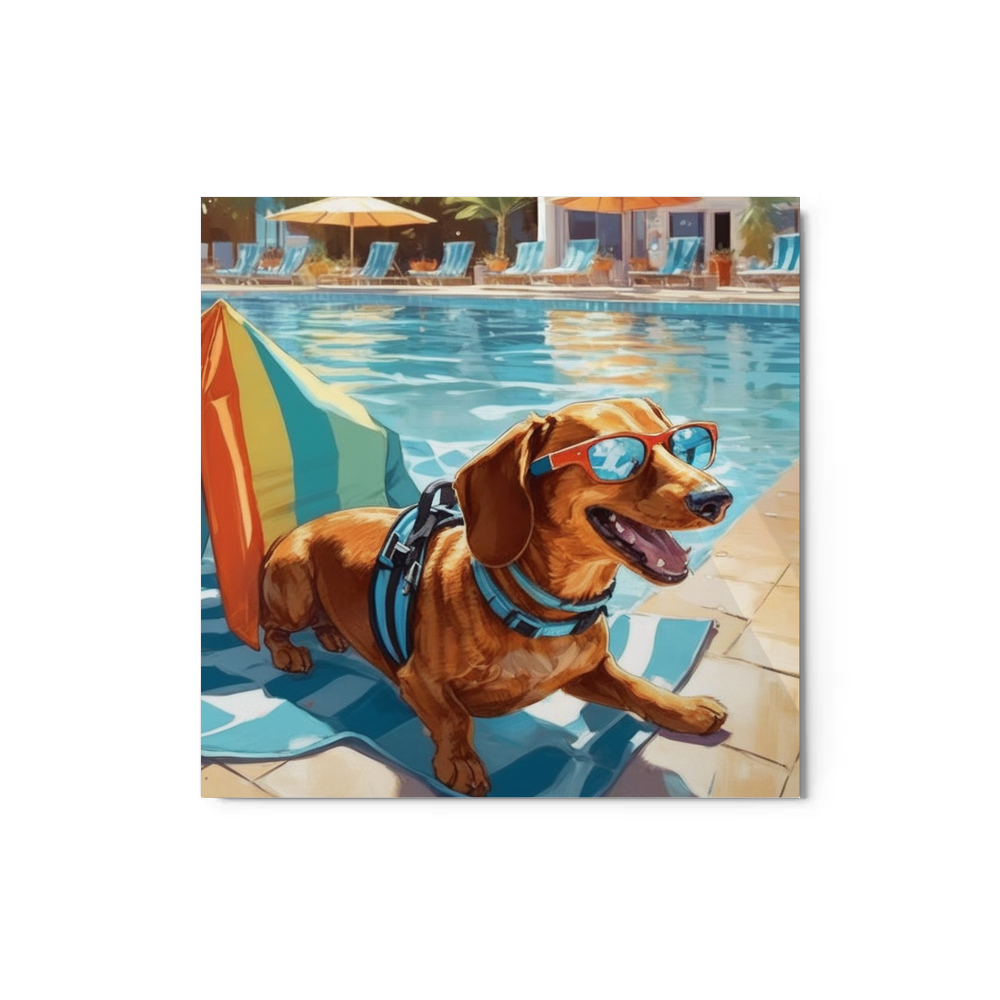 PugMug Custom Rex Metal Print