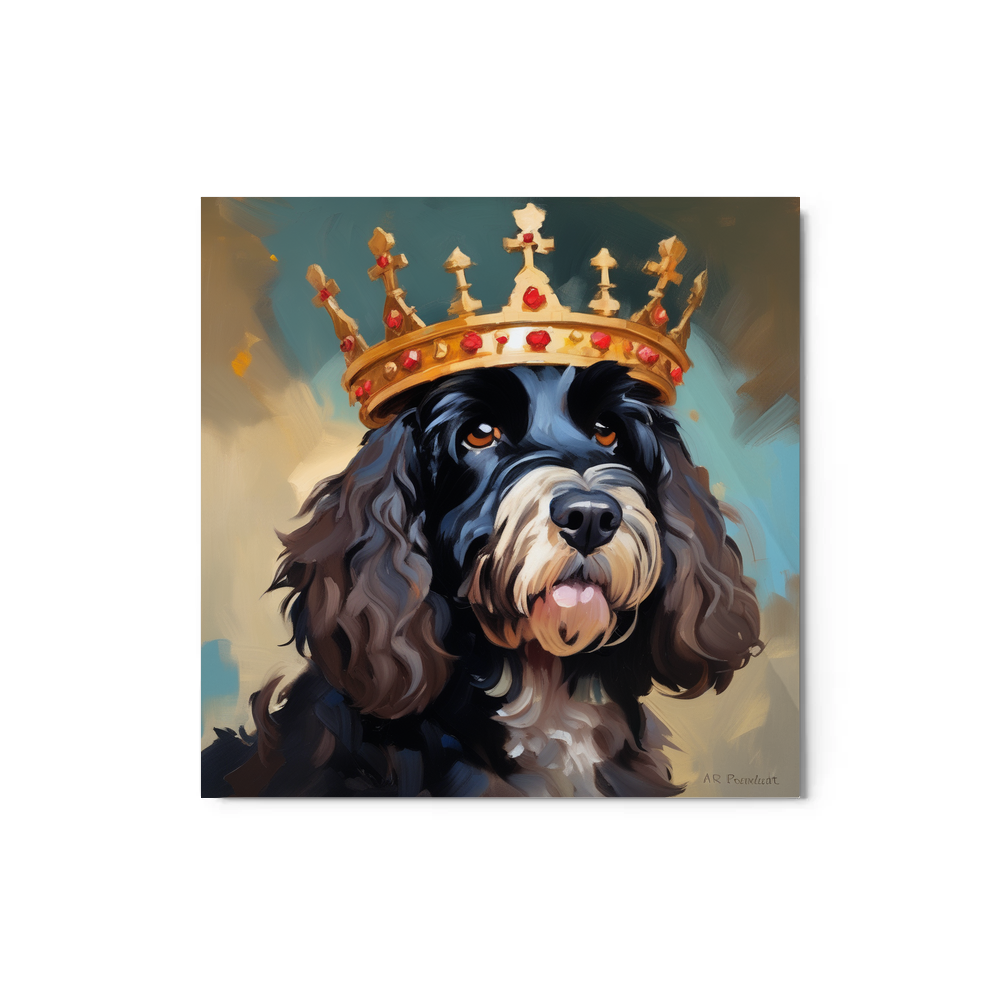 PugMug Custom Portuguese Water Dog Metal Print