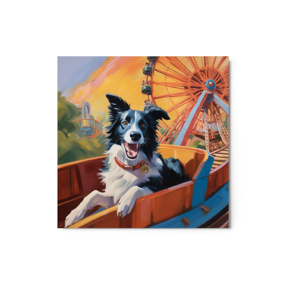 PugMug Custom Border Collie Metal Print