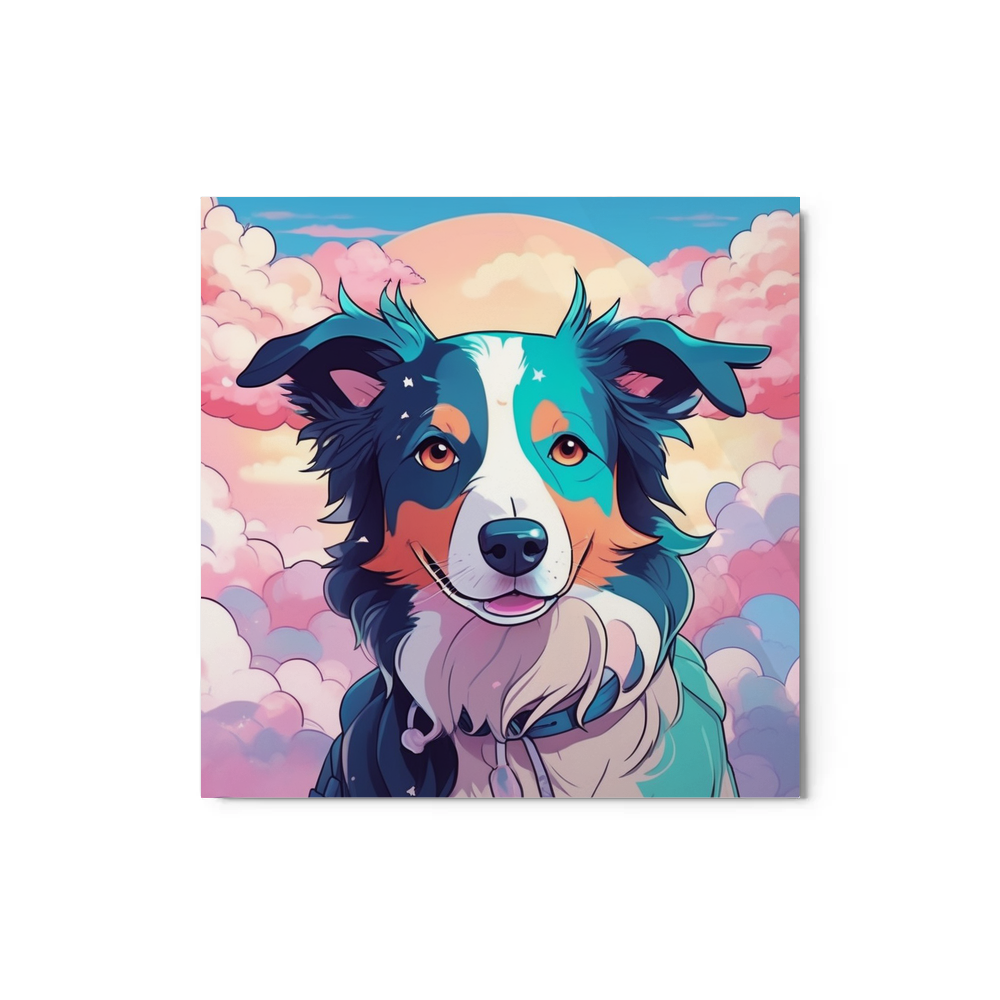 PugMug Custom Border Collie Metal Print