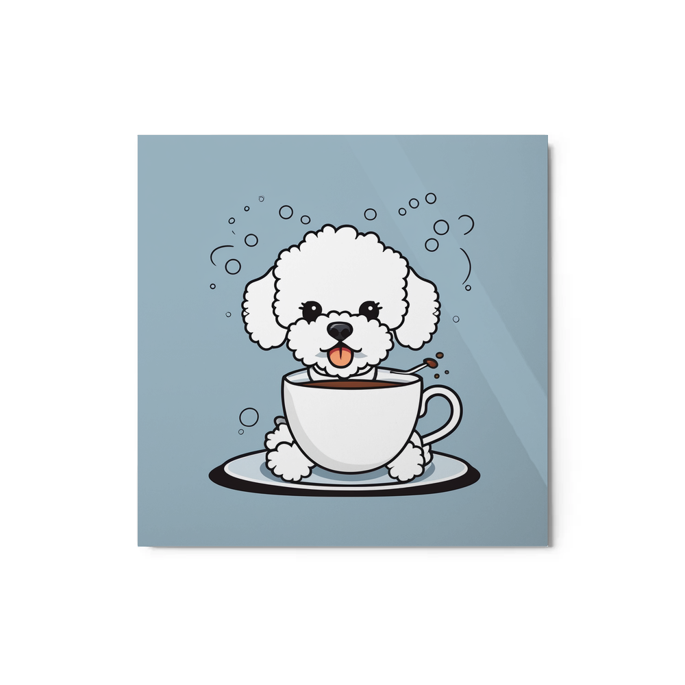 PugMug Custom Bichons Frise Metal Print