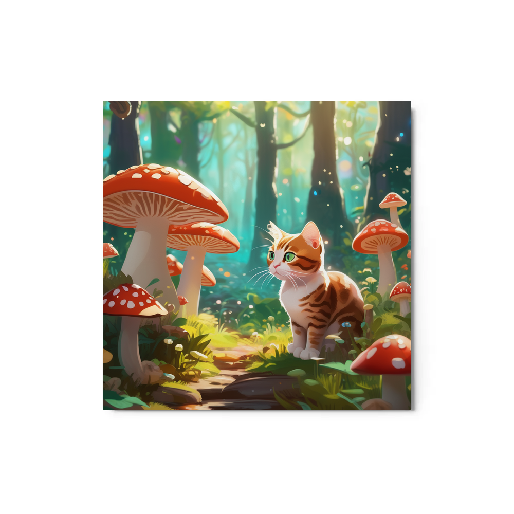 PugMug Custom Tabby Exotic Cat Metal Print