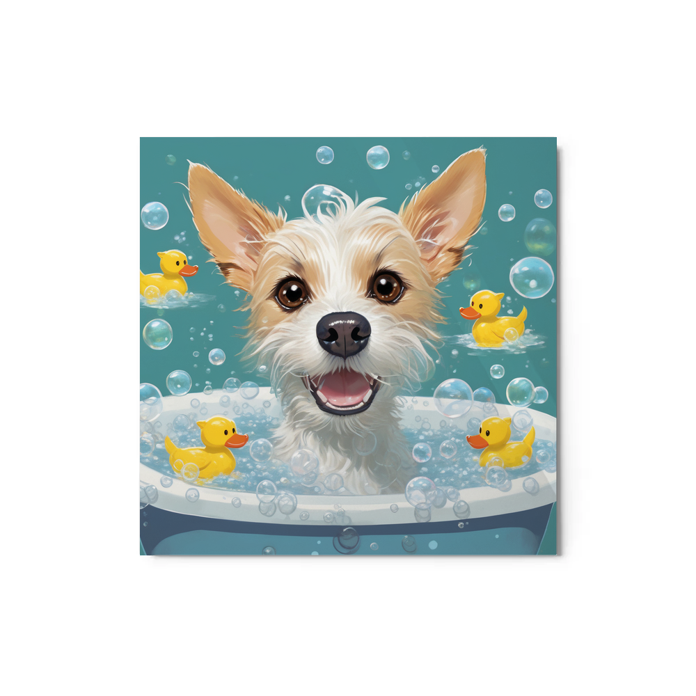 PugMug Custom Luna Metal Print