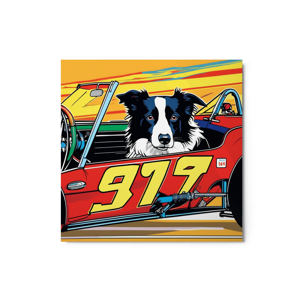 PugMug Custom Border Collie Metal Print