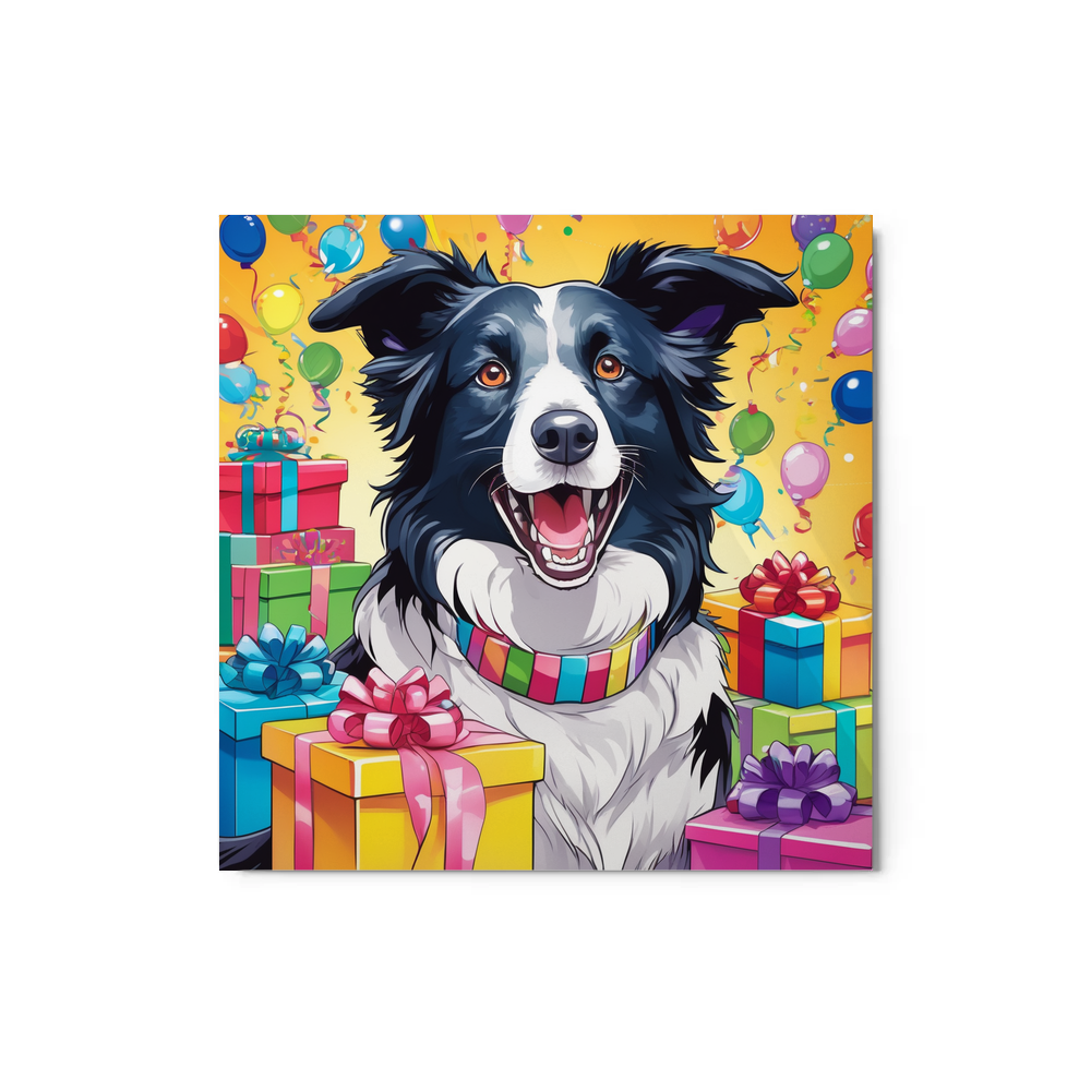 PugMug Custom Border Collie Metal Print