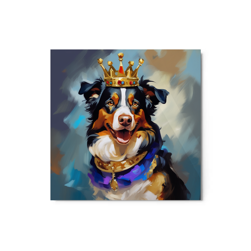PugMug Custom Miniature American Shepherd Metal Print