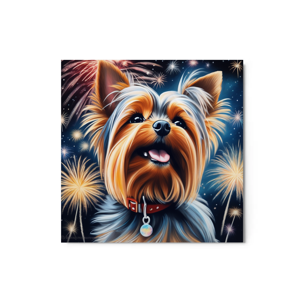 PugMug Custom Yorkshire Terrier Metal Print