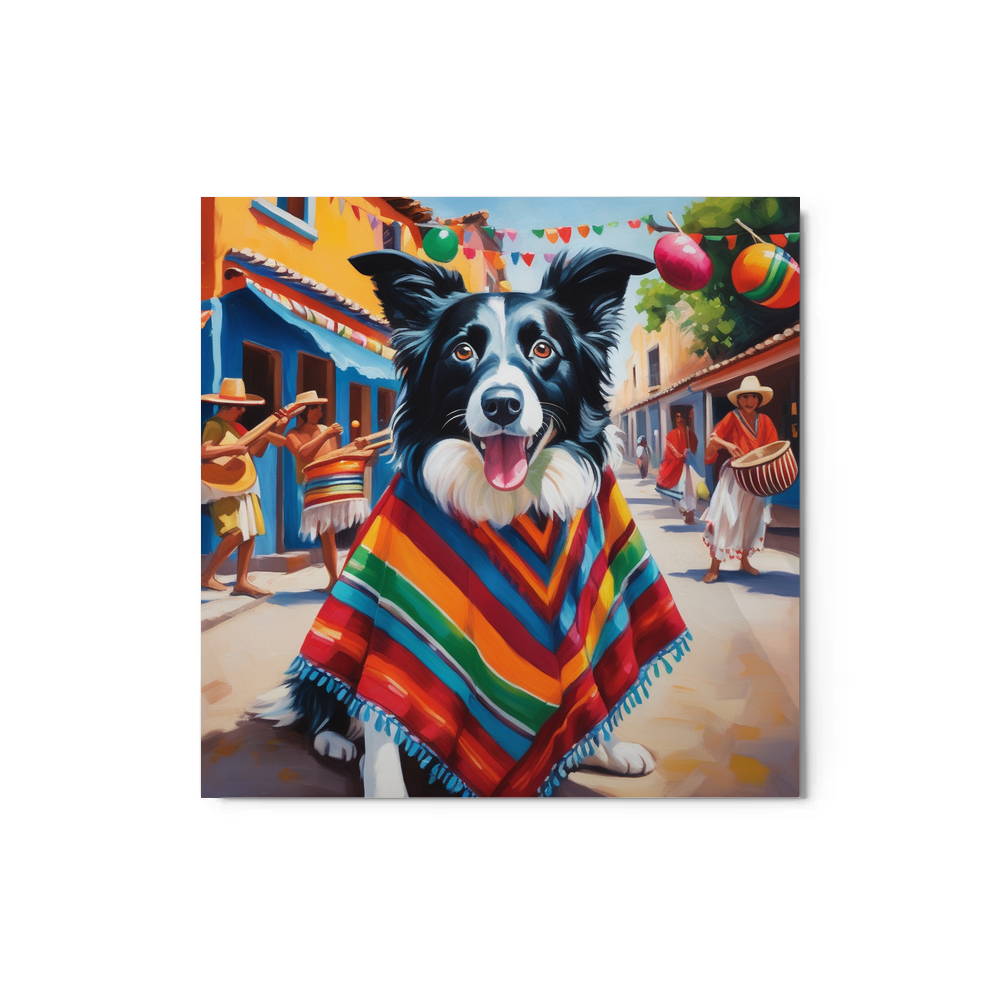 PugMug Custom Border Collie Metal Print