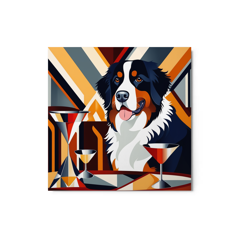 PugMug Custom Bernese Mountain Dog Metal Print