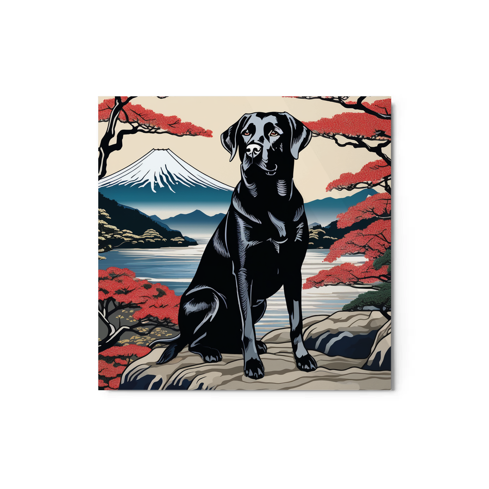 PugMug Custom Black Labrador Retriever Metal Print