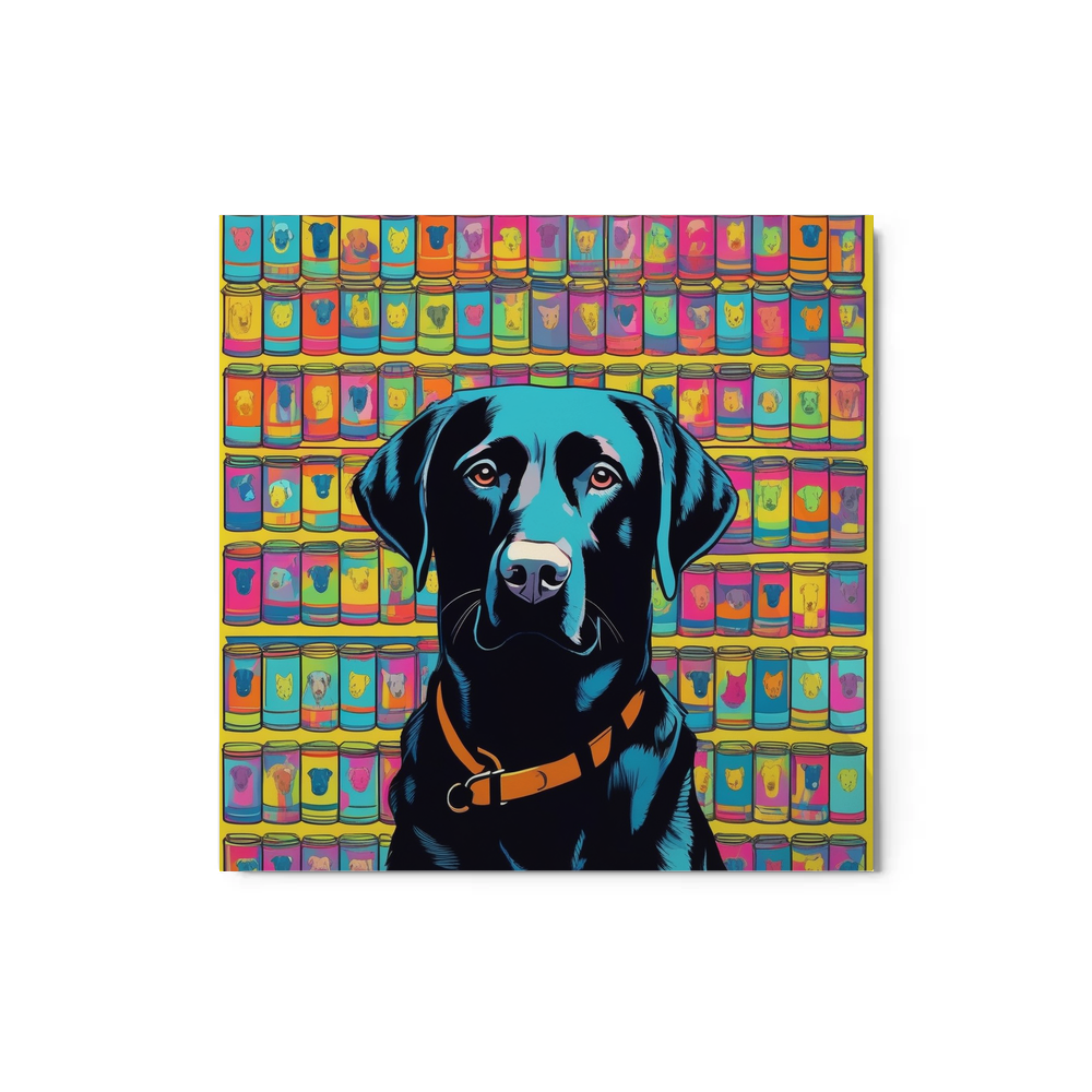 PugMug Custom Black Labrador Retriever Metal Print