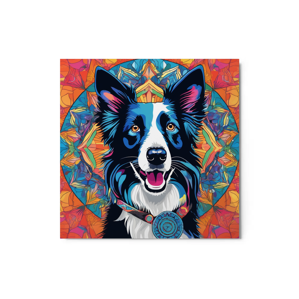 PugMug Custom Border Collie Metal Print